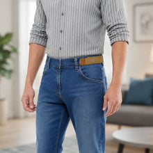 Buckle free belt jeans use