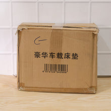 Inflatable car mattress in storage for travel convenience