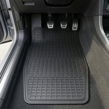 Durable textured rubber car floor mats designed for all weather use