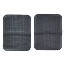 Full set of 4 car floor mats with deep grooves for dirt and mud trapping