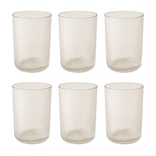 Supermom plastic glass with water and ice cubes inside