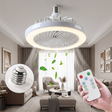 Retractable blade ceiling fan lamp with remote for bedrooms
