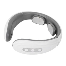 Wireless cervical massager with heat and pulse for neck relaxation