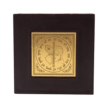 Golden Charan Paduka illustrating fine craftsmanship placed in wooden box
