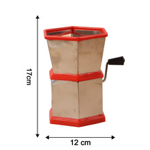 Stainless steel manual chilli cutter with hexa-style chamber