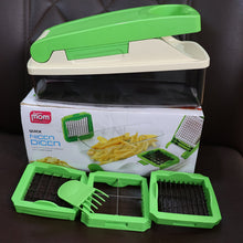 Multipurpose kitchen chopper featuring stainless blades and sturdy container