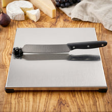 Stainless Steel 2 In 1 Cutting and Chopping Board with Built In Knife (1 Set) view 7