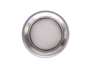 Multiple Indo Glow stainless steel sink strainers showcasing their sleek design.