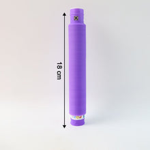 Multiple glowing LED Pop Tubes in vibrant mixed colors