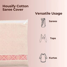 Foldable saree storage cover for space saving storage