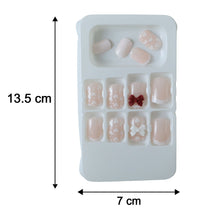 Size chart displaying various sizes of the press-on nail tips for perfect fitting.