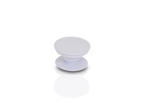 Ergonomic mobile phone grip holder designed for comfortable one-hand phone use.