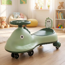 Indoor and outdoor ride on swing car toy for young children
