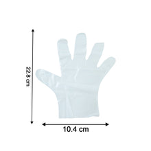 Clear plastic gloves pack suitable for multiple household tasks