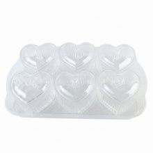 Heart shape glass bowl close view