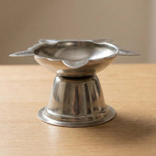 Durable and reusable steel diya holder for religious rituals