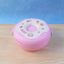 Top view of the Donut Lunch Box with its secure, double-insulated lid.