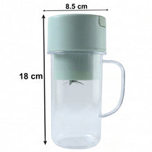 Front view of portable electric juicer grinder