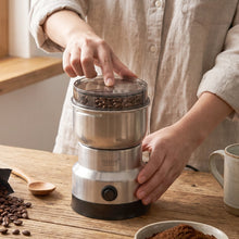 Portable electric masala grinder with stainless steel jar