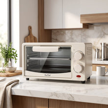 Compact 600W electric oven with timer for cakes and snacks