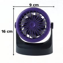 Quiet air circulator fan for tables, shelves and walls