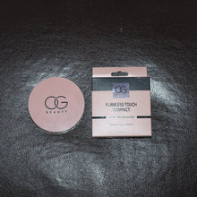 Packaging detail of OG Beauty Compact Powder in Brew shade
