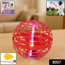 Child happily playing with the Flying Ball Toy outdoors, showing its flight.