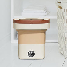Mini folding washer with spin dryer for quick laundry