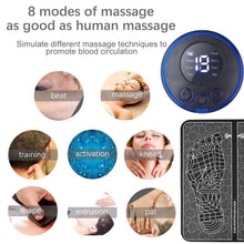 Folded view of lightweight Foot Massage Therapy Mat for portability