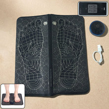 Electric EMS Foot Massage Mat providing foot relaxation with precise pulse zones