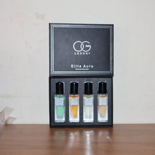 Lifestyle image of OG Beauty Luxury Perfume Gift Set with four fragrances
