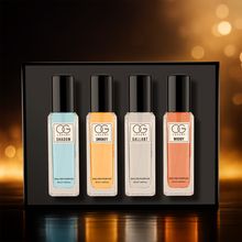 Luxury Perfume Gift Set in elegant box with four unisex fragrances