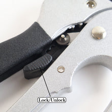 Ergonomic gardening shears featuring cushioned, anti-slip handles for comfortable grip.