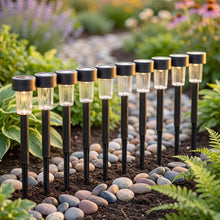 Solar stake light close view