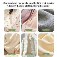Detailed view of garment steamer design for home fabric care