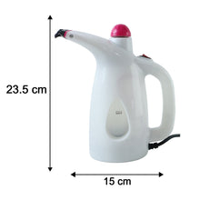 Size comparison of portable garment steamer with 200ML capacity