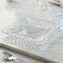 Stylish transparent glassware serving set for parties