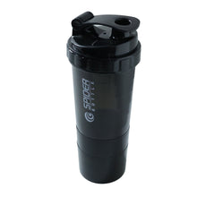 Upright protein shaker bottle for fitness and hydration
