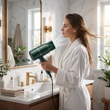 Electric blow dryer with nozzle for precise hair styling