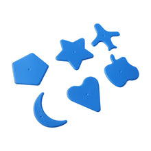 Complete set of colorful educational shape puzzle blocks