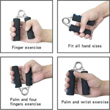 Ergonomic hand grip exerciser with non-slip foam grips