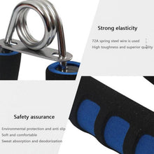 Metal coil hand grip exerciser designed for stress relief