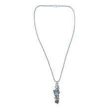 Hanuman Ji pendant elegantly displayed on a chain, ready to wear.