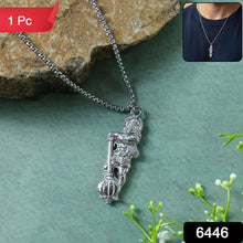 Front view close-up of the Hanuman Ji pendant, highlighting divine craftsmanship.