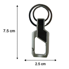 Compact stainless steel key holder showing lightweight structure