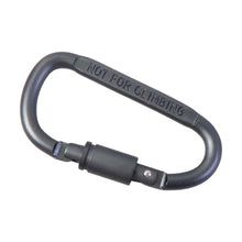 Sturdy metal hook clip carabiner with secure screw lock
