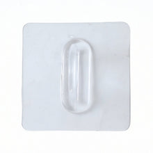Self-adhesive transparent loop wall hook for home organization