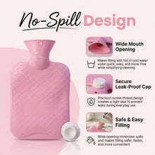 Hot water bag front view
