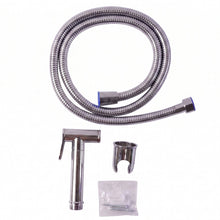 Health faucet with double lock hose in bathroom