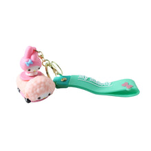 Toy-style cartoon character silicone keychain for keys and bags